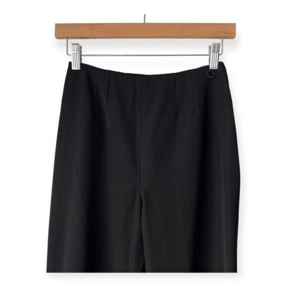 Chanel Black Wool CC Logo Skinny Wool Pants - Picture 5 of 10